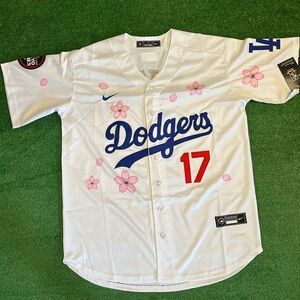 Los Angeles Dodgers Shohei Ohtani White Rose Jersey